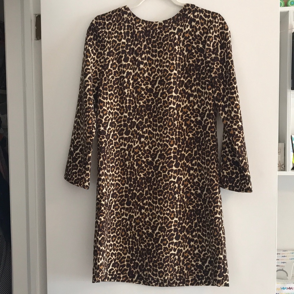 JCrew leopard dress size 0